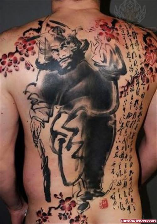 Japanese Color Tattoo On Back
