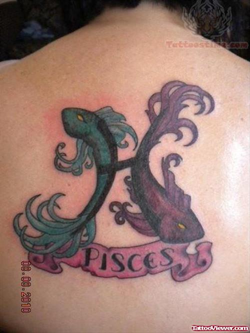 Pisces Back Body Tattoos