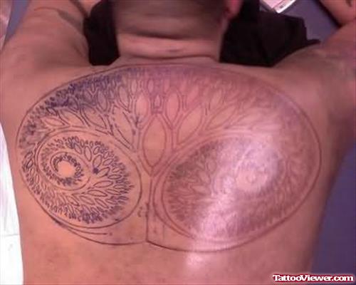 Tree Designs Tattoo On Back
