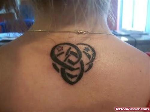 Nice Knot Tattoo For Back