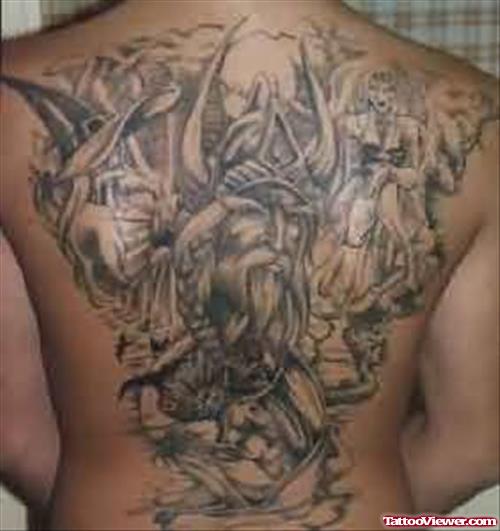 Warriors Tattoos On Back