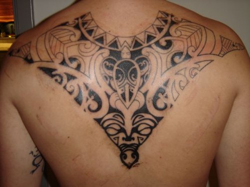 Back Tattoo On Man Back Body