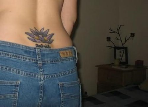 Awesome Flower Back Tattoo