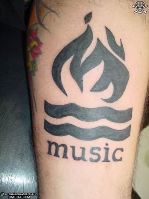 BandвЂ™s Music Tattoo