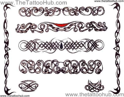 Attractive Celtic Band Tattoos Designs