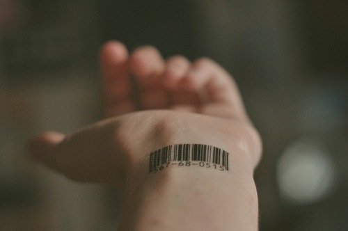 Attractive Left Wrist Barcode Tattoo