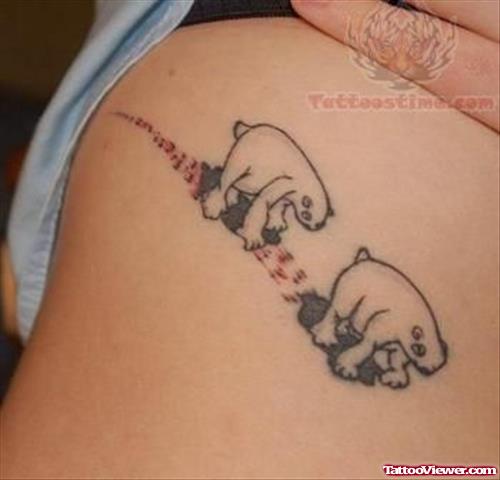 Funny Bear Tattoo