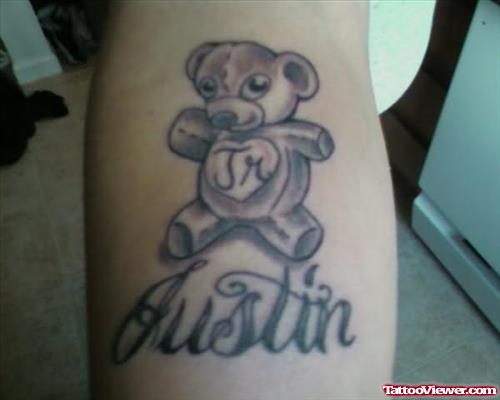 Teddy Bear Justin Tattoo