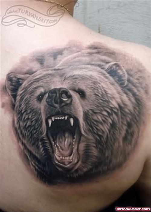 Realistic Bear Tattoo