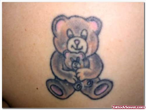 Cute Bear Tattoo For Girls