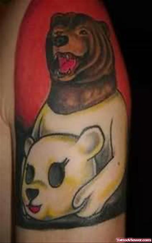 Bear Growling - Wild Bear Tattoo