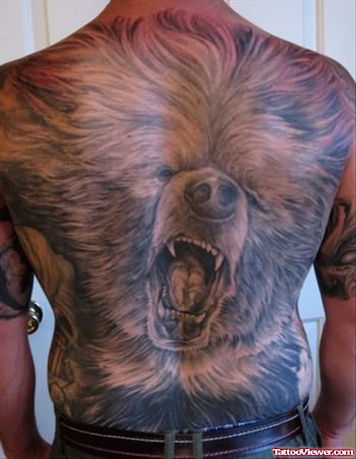 Bear Backpiece Tattoo