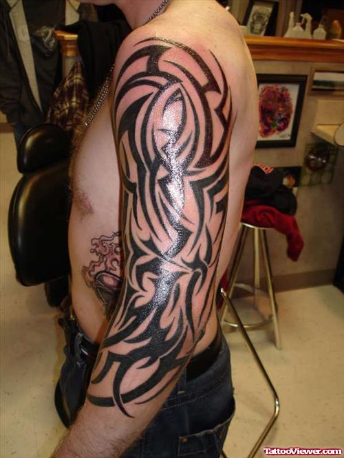 Tribal Bear Tattoo On Arm