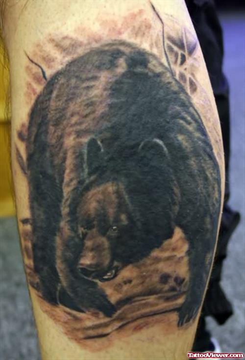 Black Bear Large Tattoo