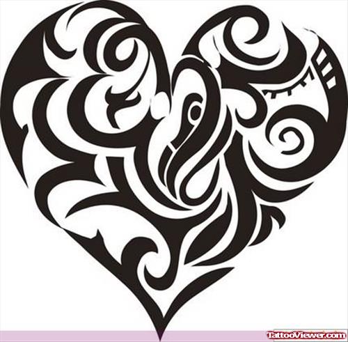 Bear Heart Tattoo Sample