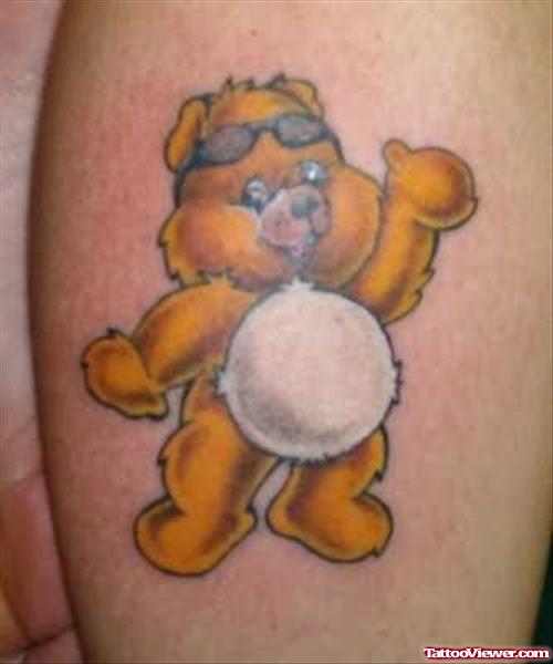 Care Bear And Ballon Tattoo