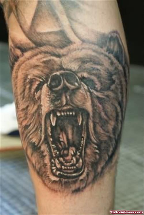 Crawling Bear Tattoo