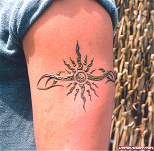 Amazing Armband Tattoo On Bicep