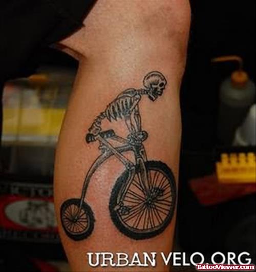 Skull Bike Tattoo