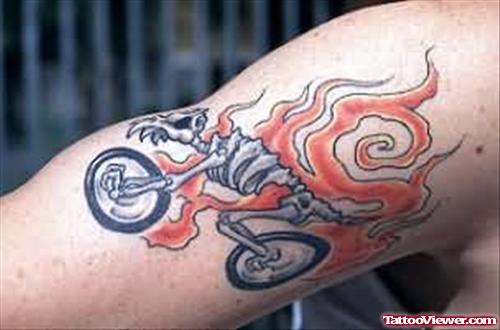 Crazy Bike Tattoo