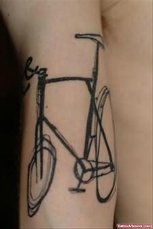 Elegant Bike Tattoo