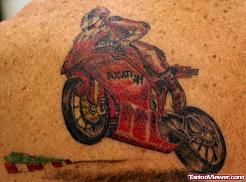 Ducati Motorbike Tattoo
