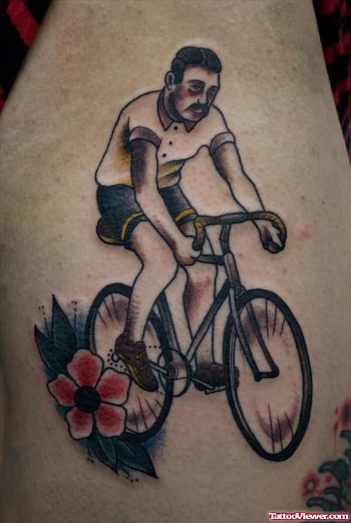 Awesome Bicycle Tattoo