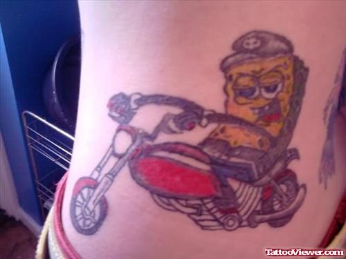 Biker Spongebob Tattoo