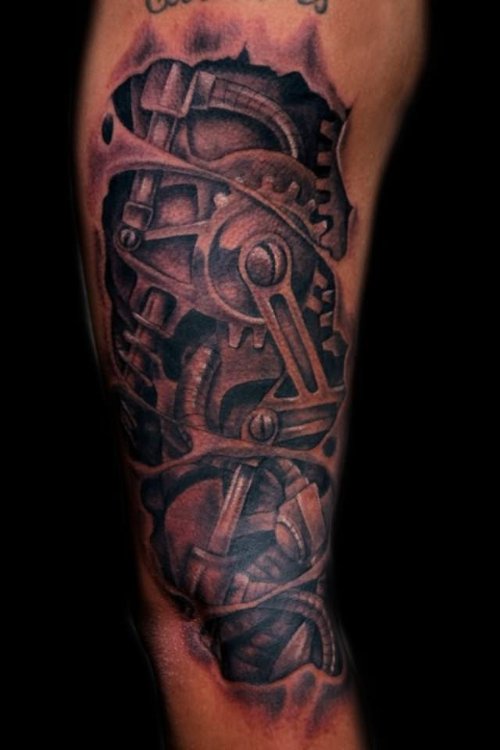 Mechanical Structure Tattoo