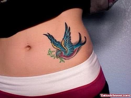 Bird Hip Tattoo