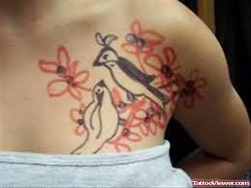 Sparrows Tattoos On Chest