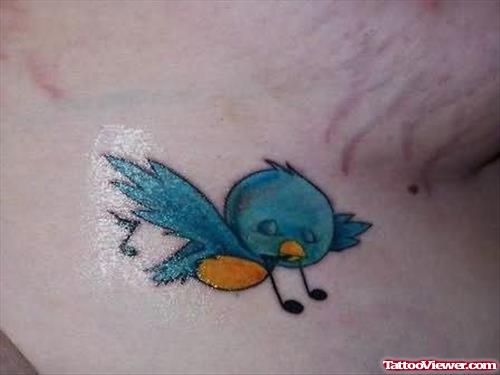 Musical Bird Tattoo