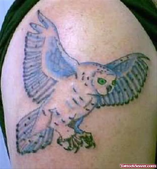 Simple Bird Tattoo On Shoulder