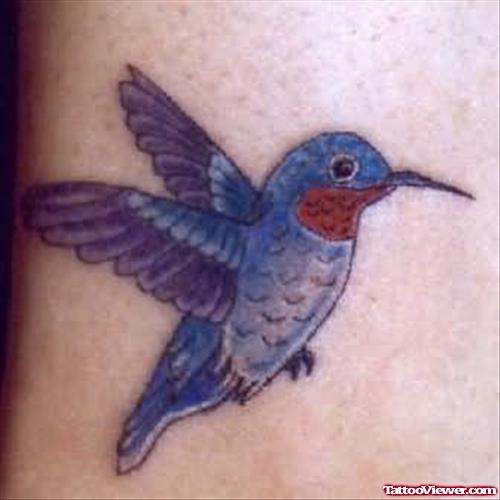 Flawless Colourful Bird Tattoo