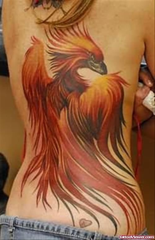 Vulture Tattoo On Back