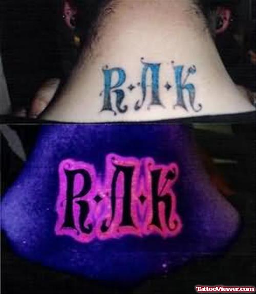 RAK Black Light Tattoo