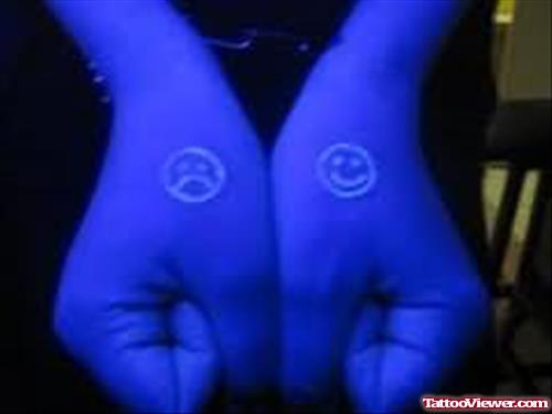 Smiley Tattoos On Hands