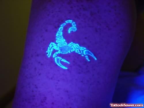 Scorpion White Ink Tattoo