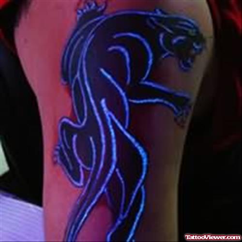 Black Light Jaguar Tattoo