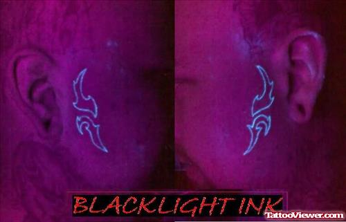 Blacklight Tattoo On Face