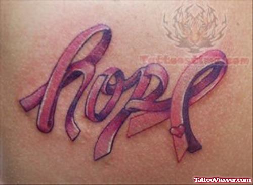 Hope - Breast Cancer Tattoo