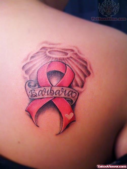 Breast Cancer Tattoos On Back Shoulder