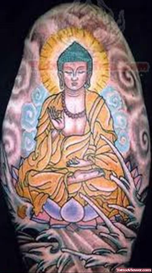 Colorful Buddha Tattoo Picture