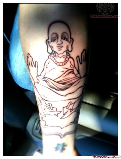 Buddha Tattoo In Progress