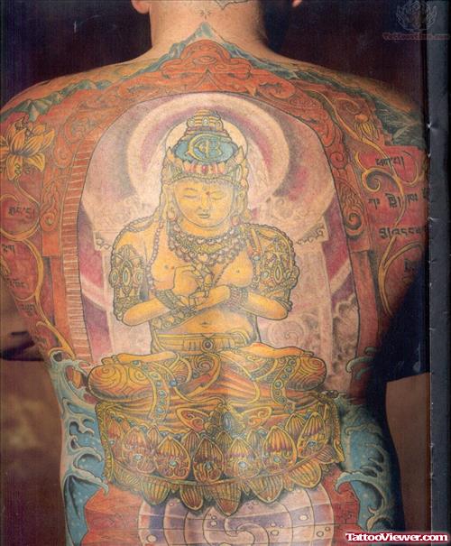 Buddha Back Body Tattoo