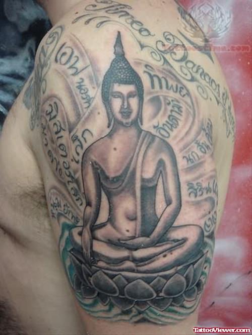 Buddha Tattoos On Shoulder