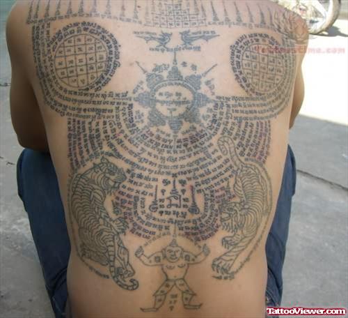 Buddhism Tattoos On Back