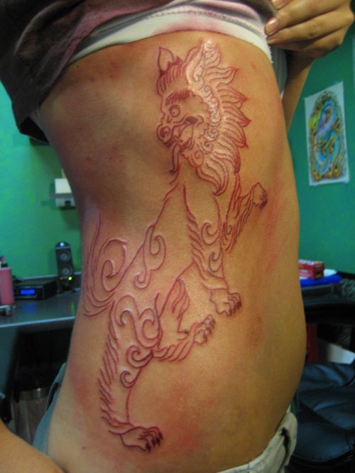 Holy Spirit Buddhist Tattoo For Men