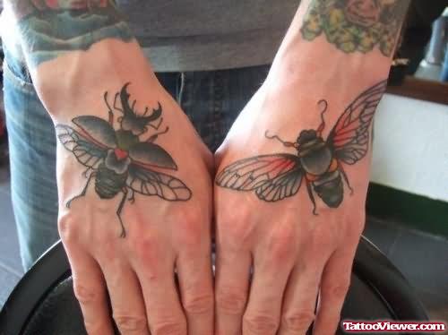 Bug Tattoos On Hands