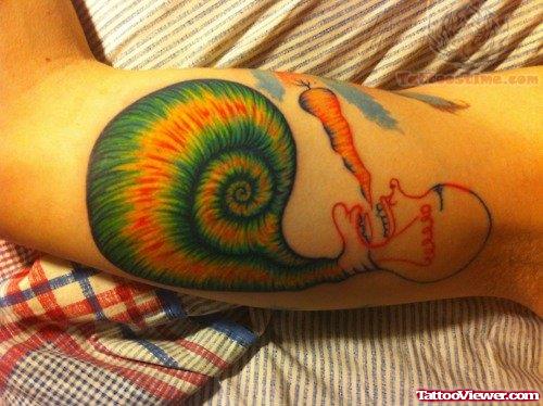 Snail Man Bulb Tattoo